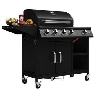 Гриль садовый газовый KOLER Relish v3 Черный 16 кВт 66 x 40 см 168257 фото