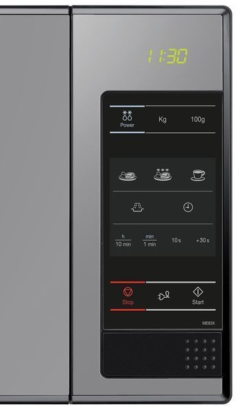 Мікрохвильова піч SAMSUNG ME83X-P 800 Вт діаметр 28.8 см об'єм 23 л Система TDS Power Defrost Чорний 333031 фото