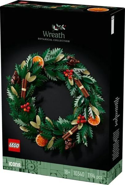 Блоковий конструктор LEGO Botanicals Вінок (10340) 613363 фото