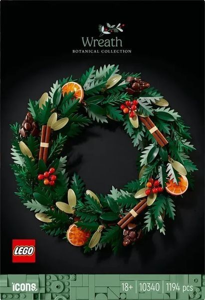 Блоковий конструктор LEGO Botanicals Вінок (10340) 613363 фото
