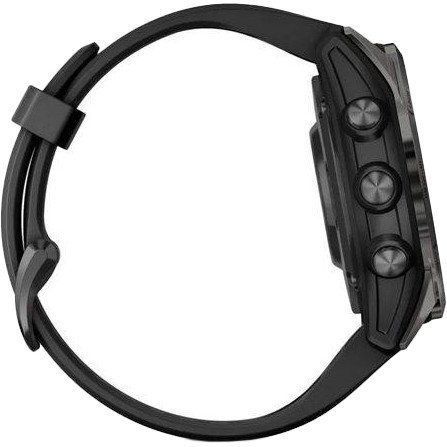 Смарт-годинник Garmin Fenix 7S Pro Sapphire Solar Carbon G. DLC Tit. with Black Band (010-02776-10/11/54) 035058 фото