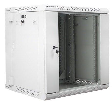 Шкаф RACK LANBERG 19" 12U WF02-6612-10S 600 x 600 мм, настенный, серый 470947 фото