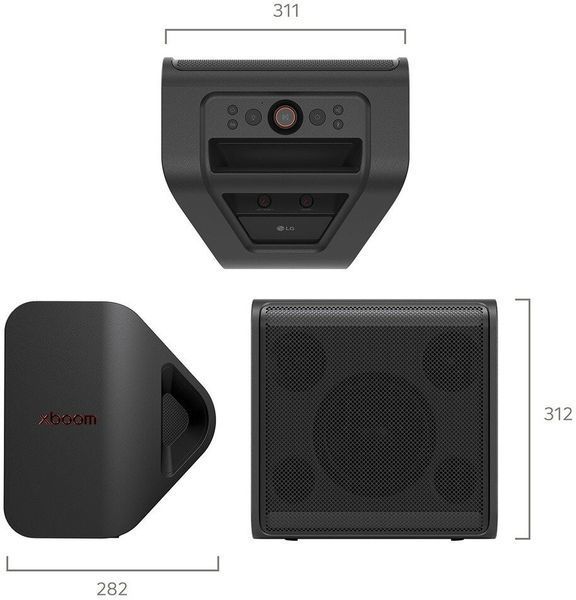 Акустична система LG XBOOM STAGE 301 will.i.am, 120 Вт, Bluetooth, IPX4, додаток XBOOM, караоке, потужний акумулятор 2087561 фото