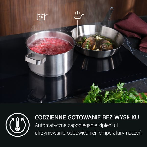 Індукційна варильна панель AEG TH64IB30FB 8000 Sense Boil+Fry SLIM-FIT 60 см 2115340 фото