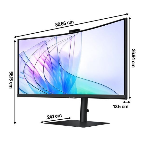 Монитор SAMSUNG ViewFinity S6 LS34C652VAUXEN 34" 3440x1440px 100Hz изогнутый 2121559 фото
