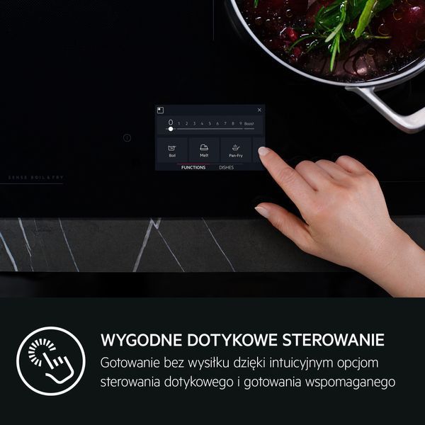 Індукційна варильна панель AEG TH64IB30FB 8000 Sense Boil+Fry SLIM-FIT 60 см 2115340 фото