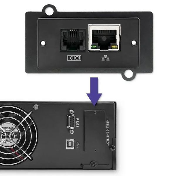 ДБЖ безперервної дії (Online) Qoltec 1kVA/800W (53945) 017993 фото