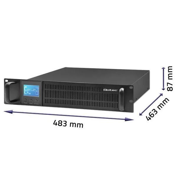 ДБЖ безперервної дії (Online) Qoltec 1kVA/800W (53945) 017993 фото