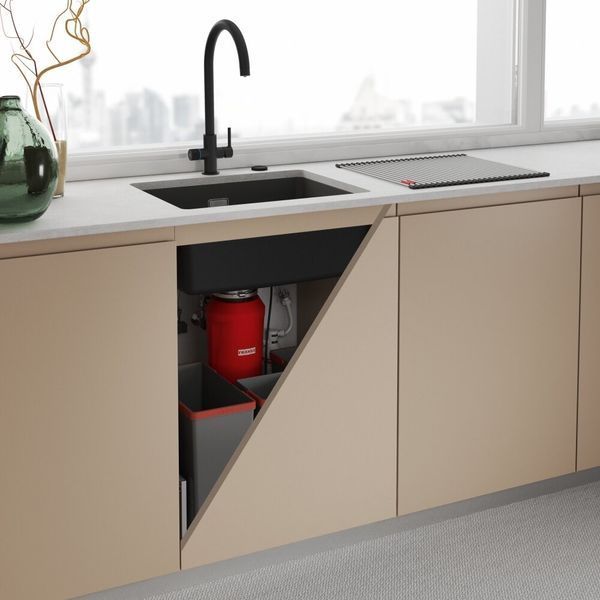 Кухонный смеситель напольный FRANKE Lina Clear Water 2.0 J для фильтра воды Черный матовый 120.0730.807 2082471 фото