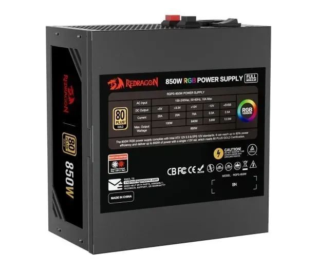 Блок питания Redragon GC-PS007-1 V2 850W 614884 фото