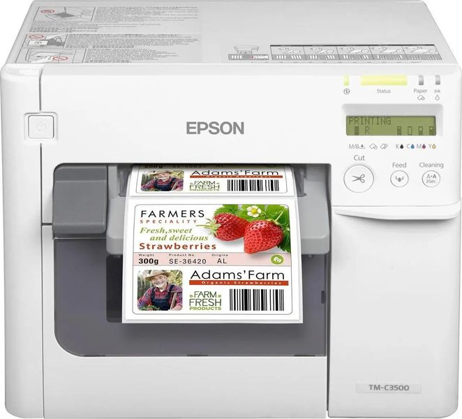 Принтер етикеток Epson TM-C3500 USB+Ethernet I/F (C31CD54012CD) 324214 фото