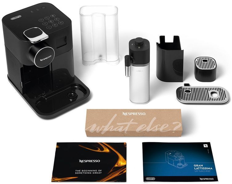 Кавоварка DELONGHI Nespresso Gran Lattissima EN640.B Чорний 508460 фото