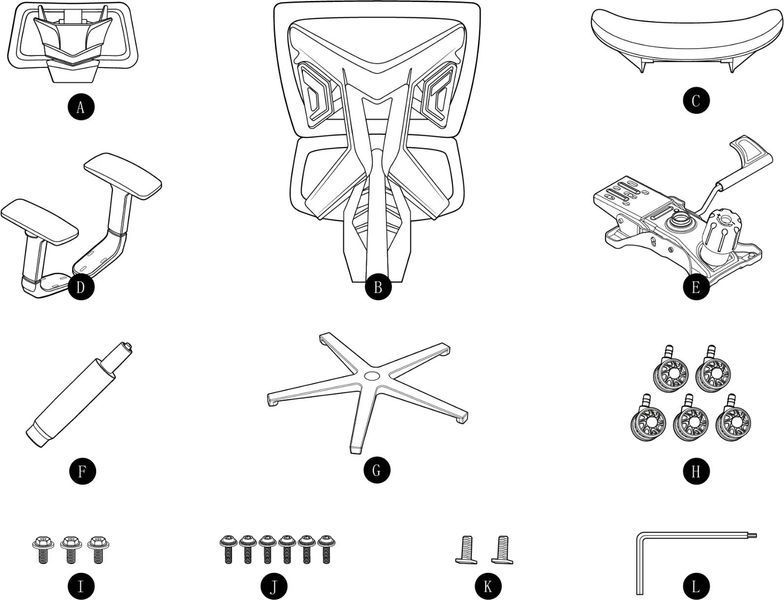 Игровое кресло ANDA SEAT X-Air Mega XL Черный 1135263 фото