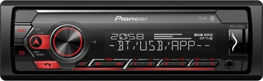 Бездискова MP3-магнітола Pioneer MVH-S420BT 318429 фото