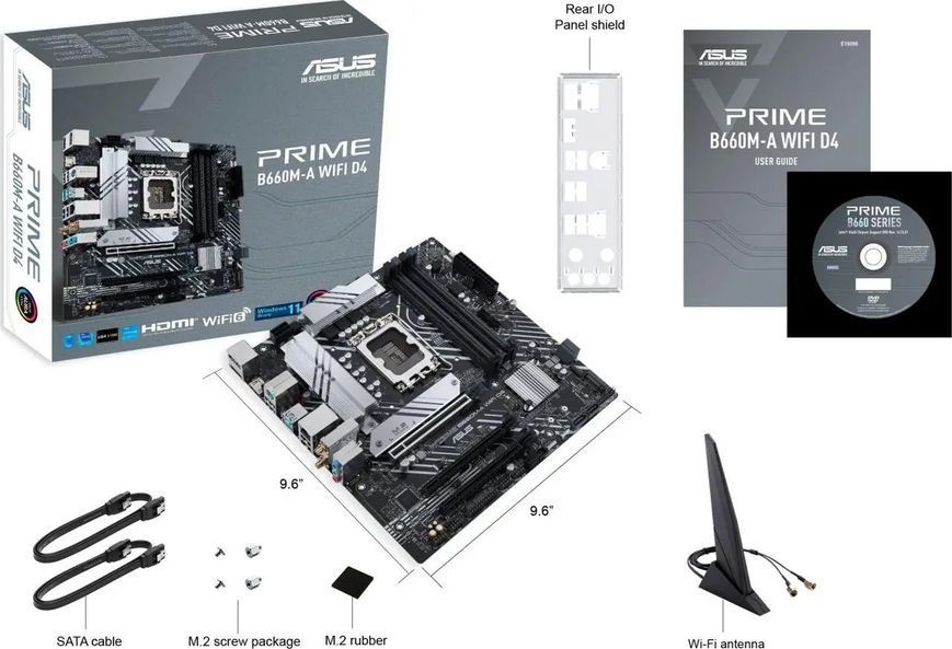 Материнська плата Asus Prime B660M-A WIFI D4 021748 фото