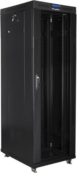Шкаф RACK LANBERG 19" 37U FF01-6837-12BL 600 x 800 мм, напольный, черный 470970 фото