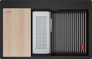Мойка одночашевая FRANKE Kanon KNG PRO 610-73 FTL 114.0749.641 Черный матовый 51x79 2125196 фото