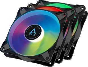 Вентилятор Arctic P12 PWM PST A-RGB 0dB 3-Fan Pack Black (ACFAN00232A) 345629 фото