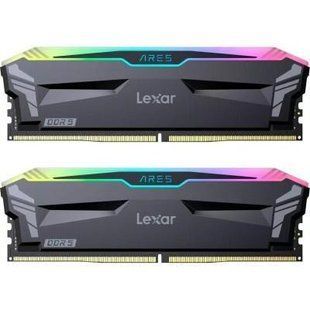 Пам'ять для настільних комп'ютерів Lexar 32 GB DDR5 6400 MHz Ares RGB (LD5EU016G-R6400GDLA) 033873 фото