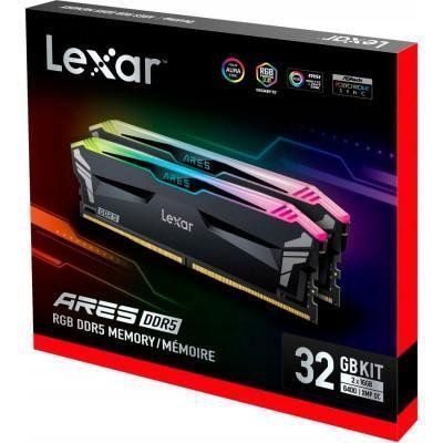Память для настольных компьютеров Lexar 32 GB DDR5 6400 MHz Ares RGB (LD5EU016G-R6400GDLA) 033873 фото
