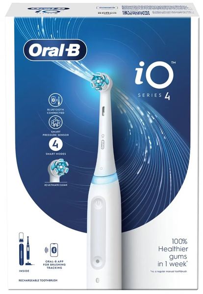 Електрична зубна щітка Oral-B iO Series 4 White 465290 фото