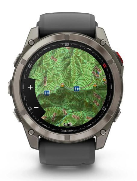 Смарт-часы Garmin Fenix 8 Pro 47 mm Amoled Titanium with Graphite/Black (010-03198-10/11) 613060 фото