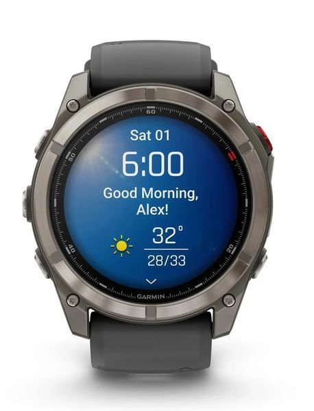 Смарт-часы Garmin Fenix 8 Pro 47 mm Amoled Titanium with Graphite/Black (010-03198-10/11) 613060 фото