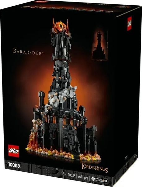 Блоковий конструктор LEGO Icons Володар кілець: Барад-Дур (10333) 613527 фото