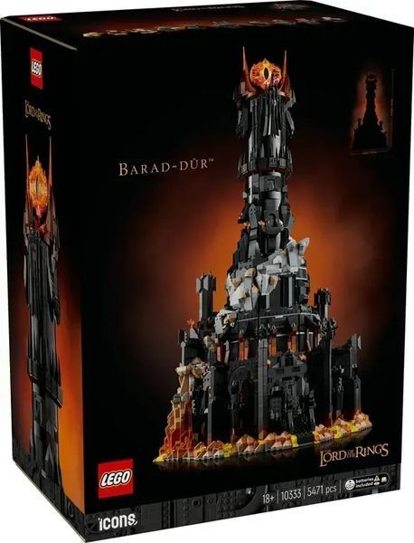 Блоковий конструктор LEGO Icons Володар кілець: Барад-Дур (10333) 613527 фото