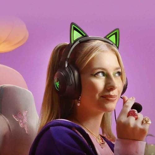 Наушники с микрофоном Razer Kraken Kitty V2 Black (RZ04-04730100-R3M1) 029800 фото