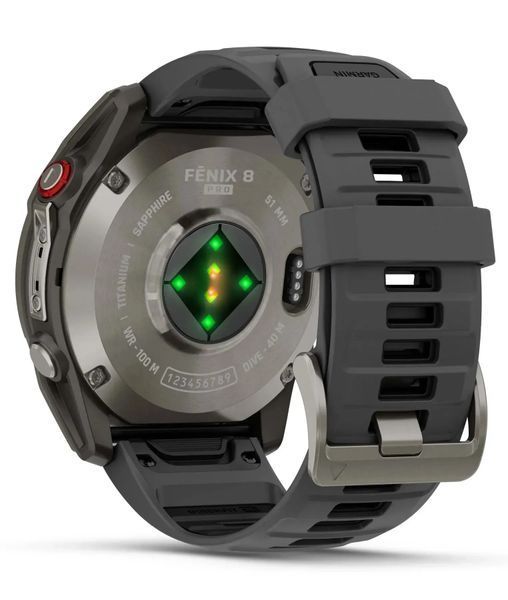Смарт-часы Garmin Fenix 8 Pro 47 mm Amoled Titanium with Graphite/Black (010-03198-10/11) 613060 фото