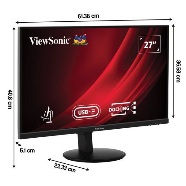Монитор VIEWSONIC VG2709U-2K 27" 2560x1440 IPS 100 Гц 4 мс [GTG] 2079575 фото