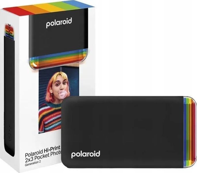 Фотокамера миттєвого друку Polaroid HI-Print Gen2 Black (SB8406) 599537 фото