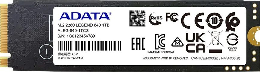 SSD накопичувач Adata Legend 840 1 TB (ALEG-840-1TCS) 378647 фото